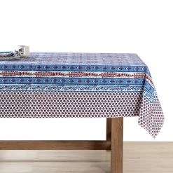 French Tablecloth Avignon Red & Blue -table supplies shop 0H1A2999