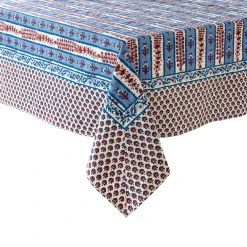 French Tablecloth Avignon Red & Blue -table supplies shop 0H1A3001