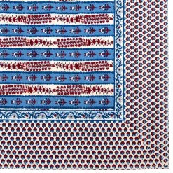 French Tablecloth Avignon Red & Blue -table supplies shop 0H1A3010