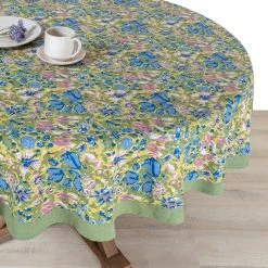French Tablecloth Jardin Blue & Vert 17 French Tablecloth Jardin Blue & Vert -table supplies shop 0H1A3154