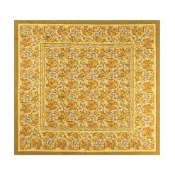 French Tablecloth Jardin Mustard & Grey 15 French Tablecloth Jardin Mustard & Grey -table supplies shop 0H1A3339