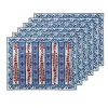 Avignon Placemats Red & Blue, Set Of 6