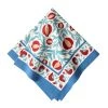 Grenadine Blue & Red Napkins, Set Of 6