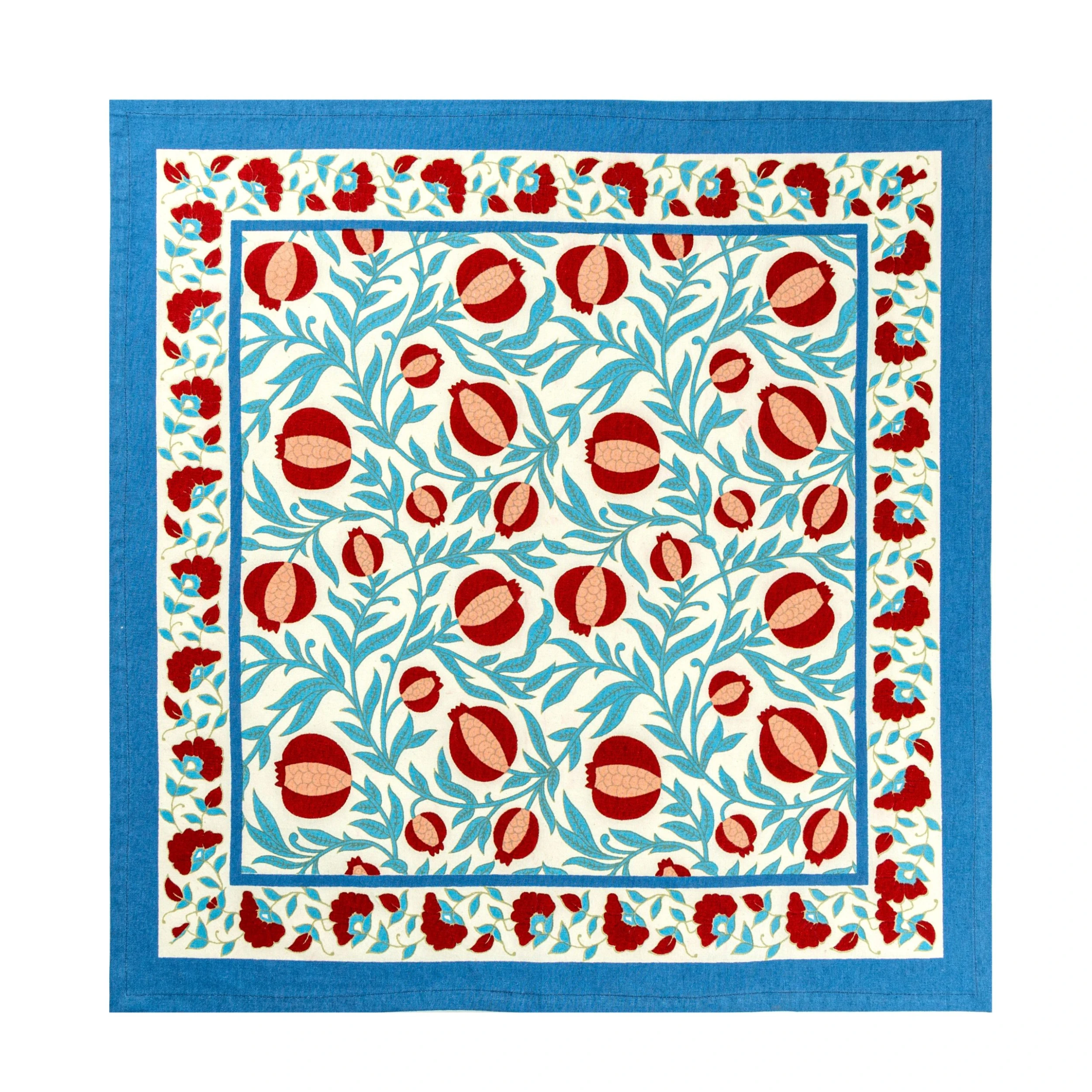 Grenadine Blue & Red Napkins, Set Of 6 5 Grenadine Blue & Red Napkins, Set Of 6 - Image 5