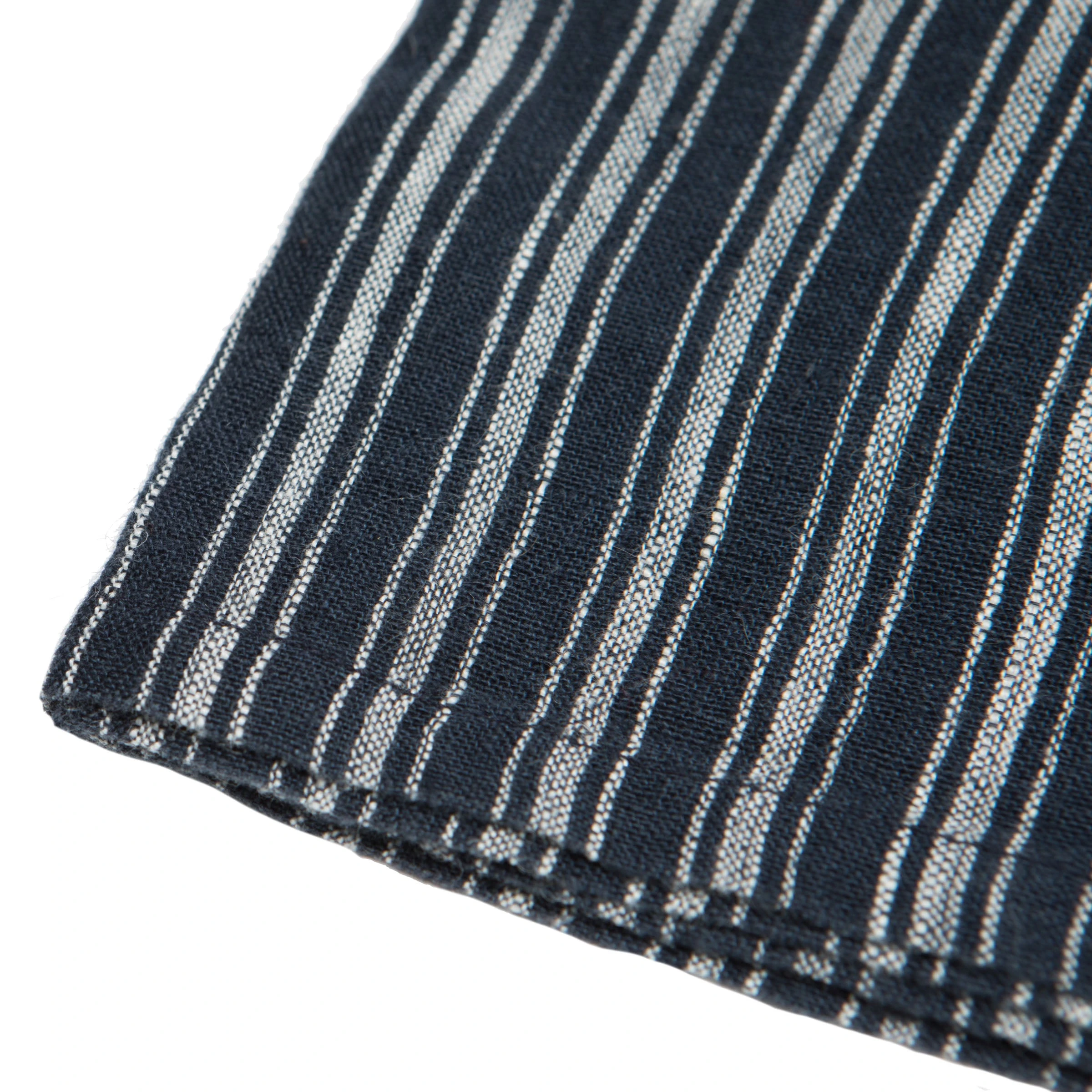 Boat Stripe Linen Napkins Indigo & White, Set Of 4 3 Boat Stripe Linen Napkins Indigo & White, Set Of 4 - Image 3