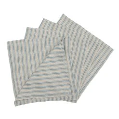 Boat Stripe Linen Napkins Natural & Blue, Set Of 4 8 Boat Stripe Linen Napkins Natural & Blue, Set Of 4 -table supplies shop 2G3A3205
