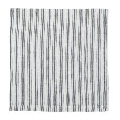 Boat Stripe Linen Napkins White & Blue, Set Of 4