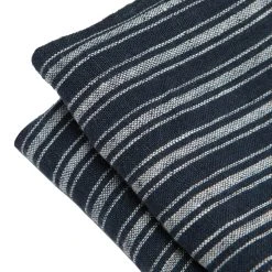 Boat Stripe Linen Kitchen Towels Indigo & White, Set Of 2 -table supplies shop 2G3A3228