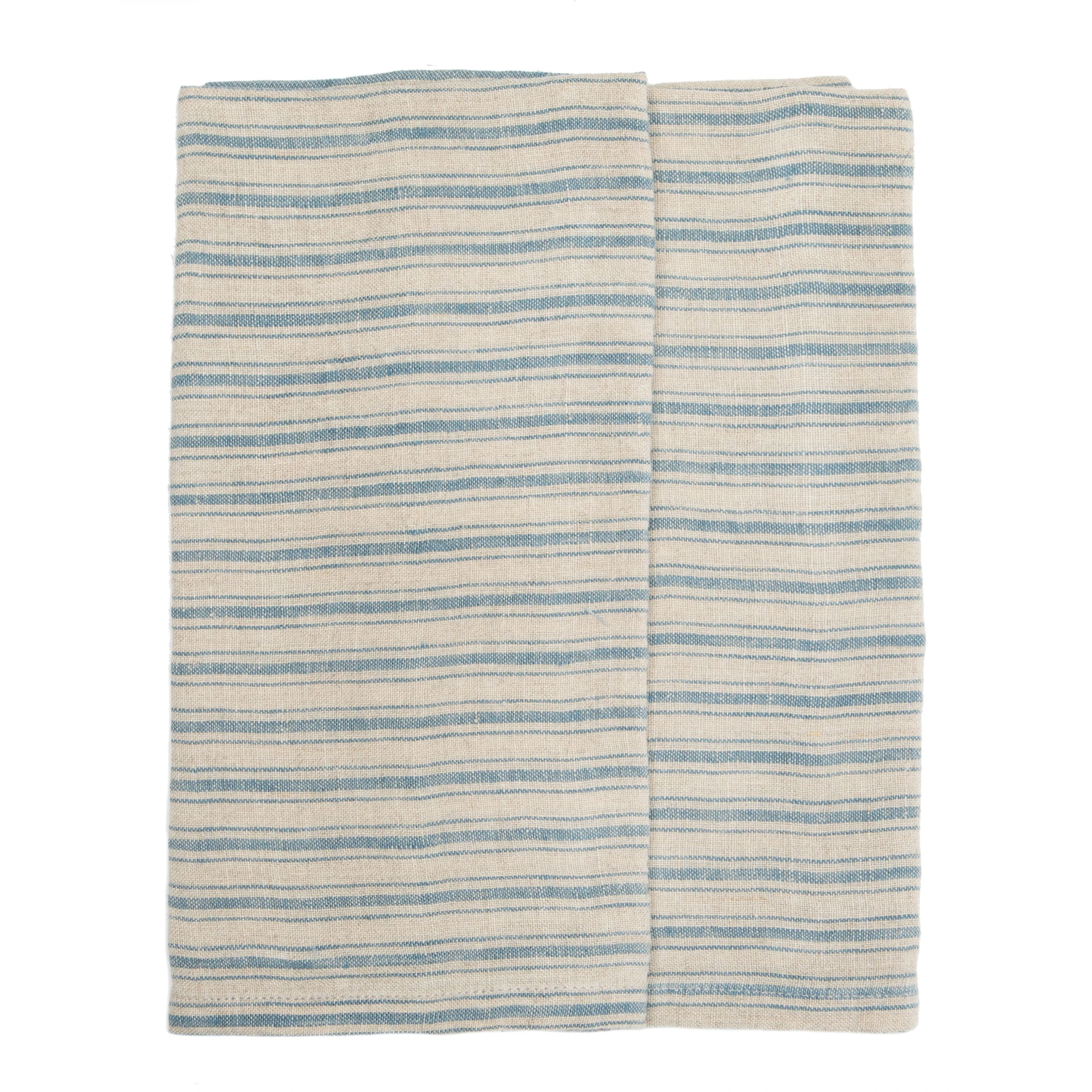 Boat Stripe Linen Kitchen Towels Natural & Blue, Set Of 2 2 Boat Stripe Linen Kitchen Towels Natural & Blue, Set Of 2 - Image 2