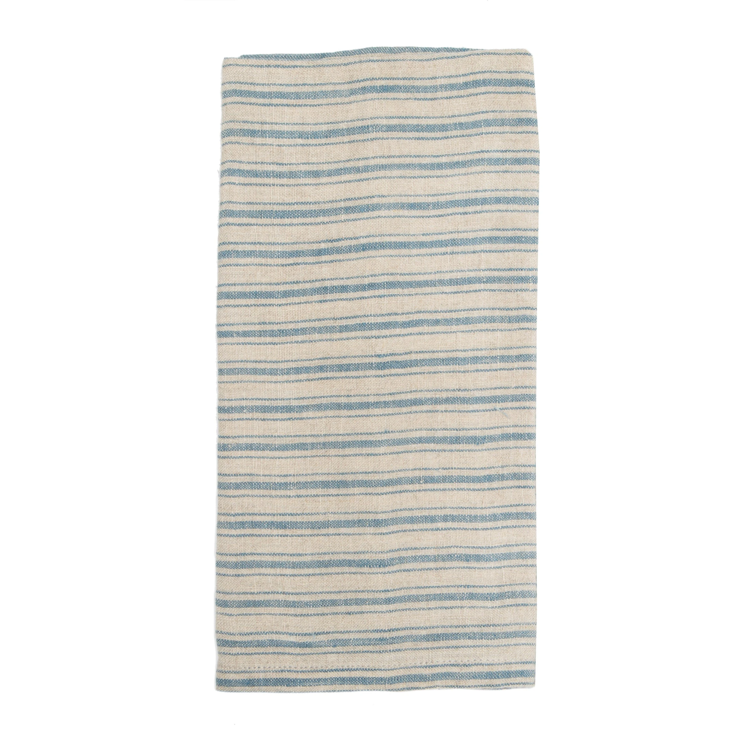 Boat Stripe Linen Kitchen Towels Natural & Blue, Set Of 2 1 Boat Stripe Linen Kitchen Towels Natural & Blue, Set Of 2