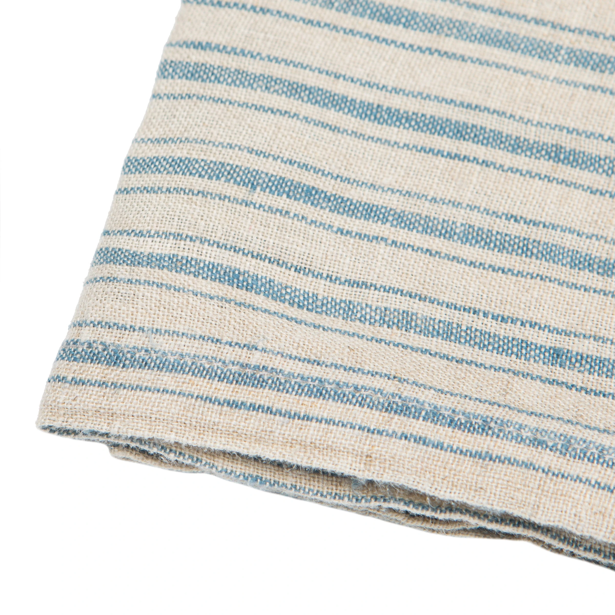 Boat Stripe Linen Kitchen Towels Natural & Blue, Set Of 2 3 Boat Stripe Linen Kitchen Towels Natural & Blue, Set Of 2 - Image 3