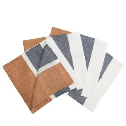 Bold Stripe Linen Rust Napkins - Set Of 4 -table supplies shop 2G3A3375 74d09916 0c41 4dbc 9e8f 0a45a273515b