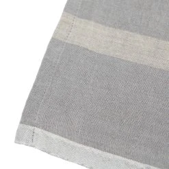 Laundered Linen Napkins Grey & Natural, Set Of 4 -table supplies shop 2G3A3456