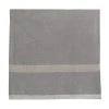 Laundered Linen Napkins Grey & Natural, Set Of 4
