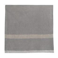 Laundered Linen Napkins Grey & Natural, Set Of 4