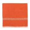Laundered Linen Napkins Orange & Natural, Set Of 4