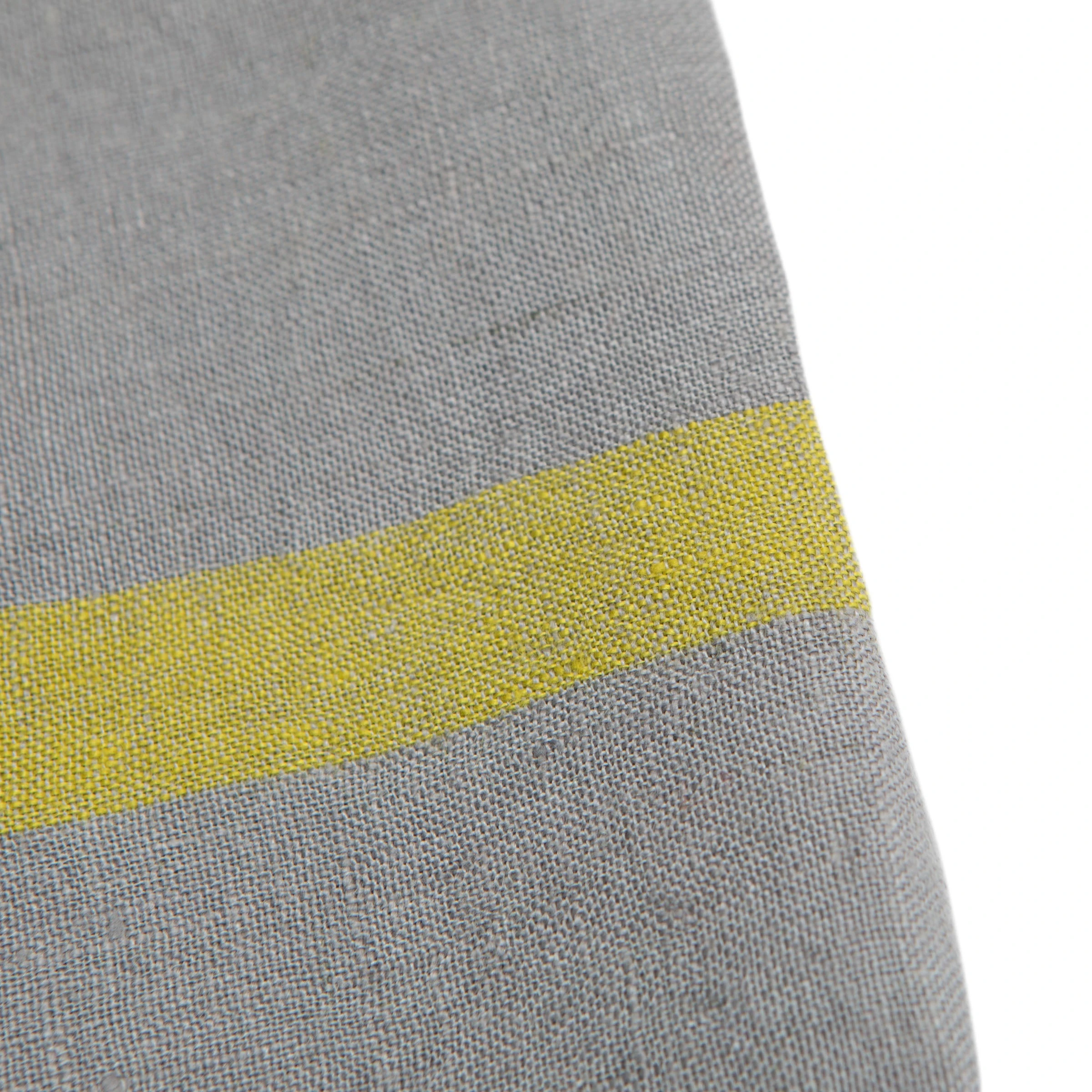 Laundered Linen Napkins Grey & Lime, Set Of 4 2 Laundered Linen Napkins Grey & Lime, Set Of 4 - Image 2