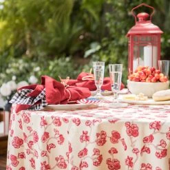 French Tablecloth Cherry Blossom Cream & Blush -table supplies shop 2G3A4213 2
