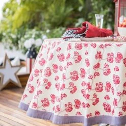 French Tablecloth Cherry Blossom Cream & Blush -table supplies shop 2G3A4315 optimized