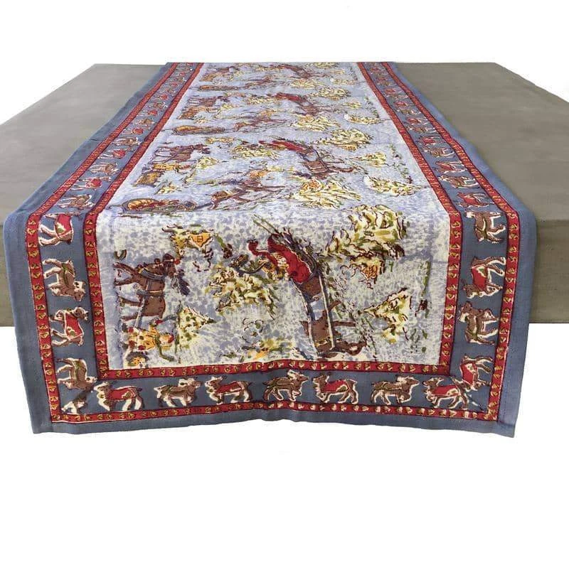 Renne Grey & Blue Runner 1 Renne Grey & Blue Runner