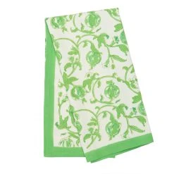 Granada Parrot Green Tea Towels, Set Of 3