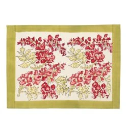 table supplies shop 31 Wisteria Green & Pink Placemats, Set Of 6