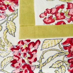 French Tablecloth Wisteria Green & Pink -table supplies shop 40 60 6