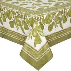 French Tablecloth Orchard Pear Green -table supplies shop 42