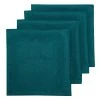 Palma Handwoven Linen Teal Blue Napkins 20x20 - Set Of 4