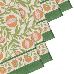 Grenadine Orange & Green Napkins, Set Of 6 -table supplies shop 7 409f3c6c 5b59 4183 bfc2 8d07d6cb5626