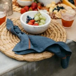 August Linen Stitch Multi Napkins, Set Of 4 16 August Linen Stitch Multi Napkins, Set Of 4 -table supplies shop 8N6A9999