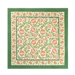 Grenadine Orange & Green Napkins, Set Of 6 -table supplies shop 8 c6e0944a 6f12 44d2 93f2 acaa7d47658a