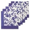 Granada Violet Bleu Napkins, Set Of 6