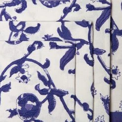 Granada Violet Bleu Napkins, Set Of 6 -table supplies shop CN37