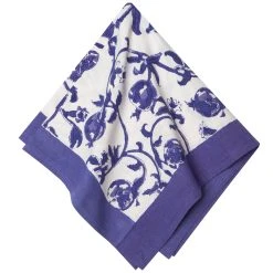 Granada Violet Bleu Napkins, Set Of 6 -table supplies shop CN45