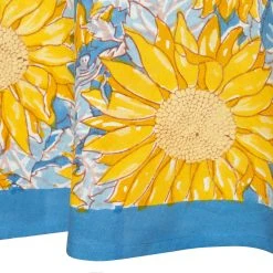French Tablecloth Sunflower Yellow & Blue 15 French Tablecloth Sunflower Yellow & Blue -table supplies shop Caravan2576 lowres