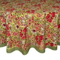 French Tablecloth Jardin Red & Green 18 French Tablecloth Jardin Red & Green -table supplies shop Caravan2911 lowres