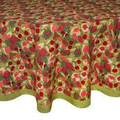 French Tablecloth Fruit Red & Green 7 French Tablecloth Fruit Red & Green -table supplies shop Caravan2944 lowres