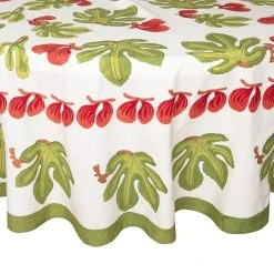 French Tablecloth Fig Red & Green 14 French Tablecloth Fig Red & Green -table supplies shop Caravan2969 lowres