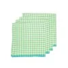 Two-Tone Gingham Napkins Lime & Aqua, Set Of 4