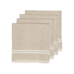 Vintage Linen Napkins Natural & Ivory, Set Of 4 -table supplies shop Caravan3063 lowres