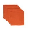 Hemstitch Napkins Burnt Orange, Set Of 6