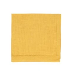 Hemstitch Napkins Dijon, Set Of 6 6 Hemstitch Napkins Dijon, Set Of 6 -table supplies shop Caravan3102 lowres