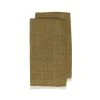 Chunky Linen Forest Green Kitchen Towels, Set Of 2