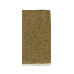 Chunky Linen Forest Green Kitchen Towels, Set Of 2 -table supplies shop Caravan3122 lowres