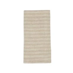 Boat Stripe Linen Kitchen Towels Natural & White, Set Of 2