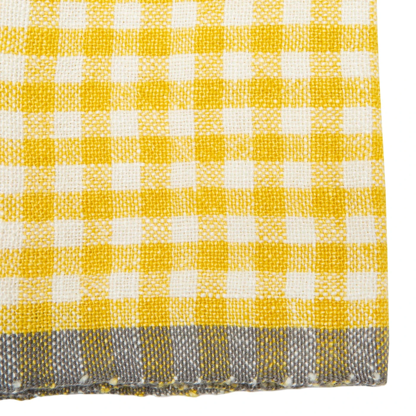 Two-Tone Gingham Kitchen Towels Dijon & Grey, Set Of 2 4 Two-Tone Gingham Kitchen Towels Dijon & Grey, Set Of 2 - Image 4
