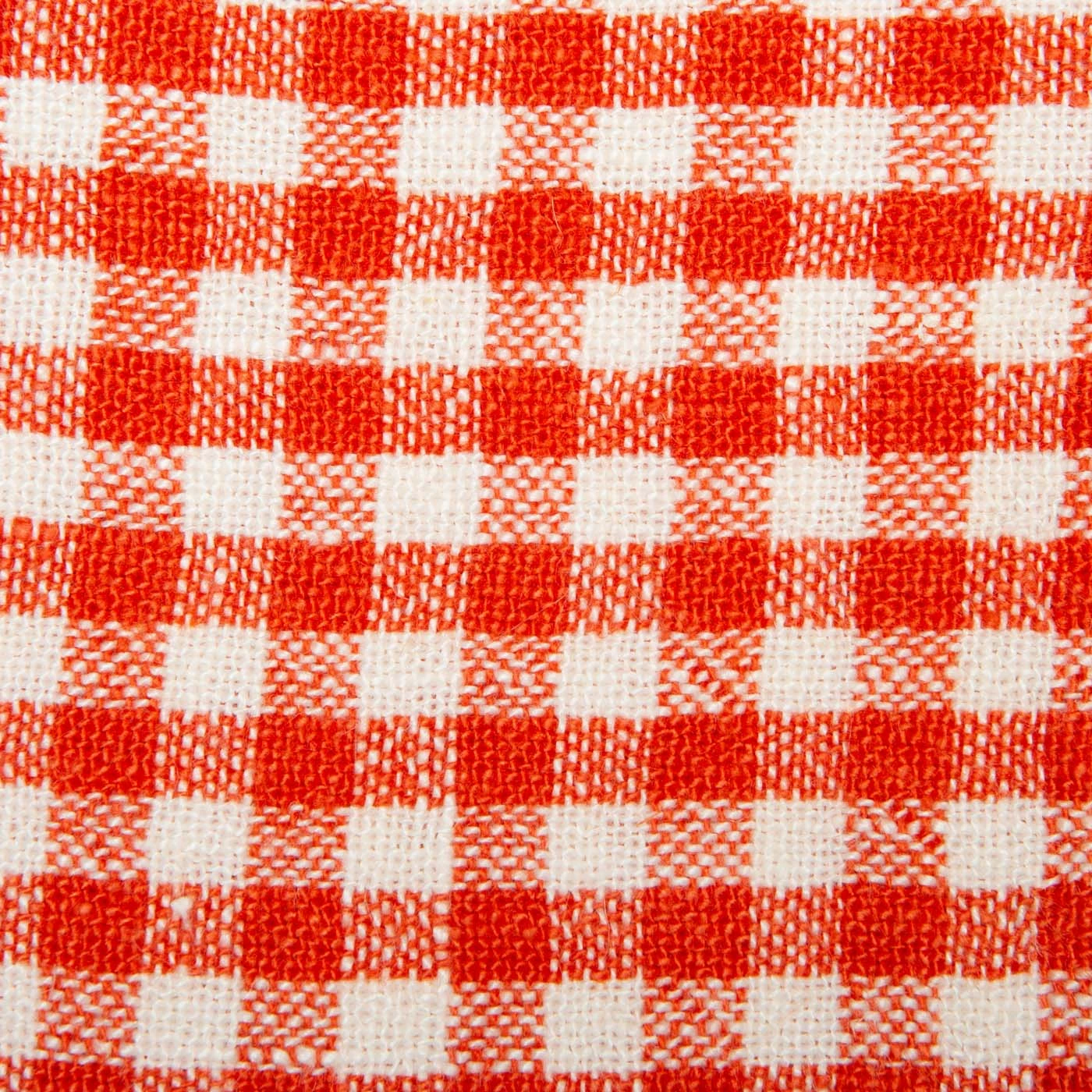 Two-Tone Gingham Kitchen Towels Orange & Aqua, Set Of 2 4 Two-Tone Gingham Kitchen Towels Orange & Aqua, Set Of 2 - Image 4