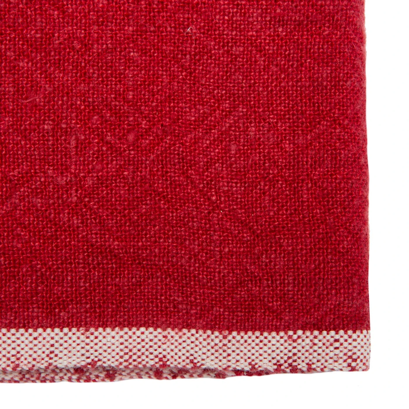Chunky Linen Red Napkins, Set Of 4 3 Chunky Linen Red Napkins, Set Of 4 - Image 3