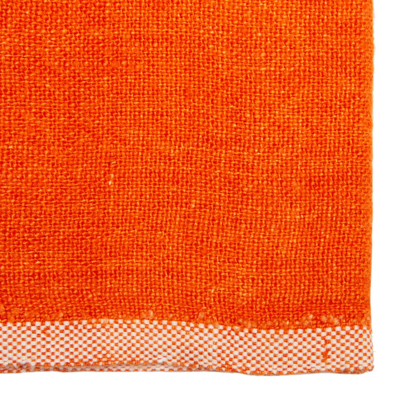 Chunky Linen Orange Kitchen Towels, Set Of 2 2 Chunky Linen Orange Kitchen Towels, Set Of 2 - Image 2